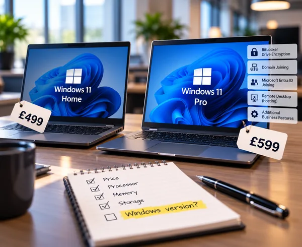 Windows Pro vs home laptops